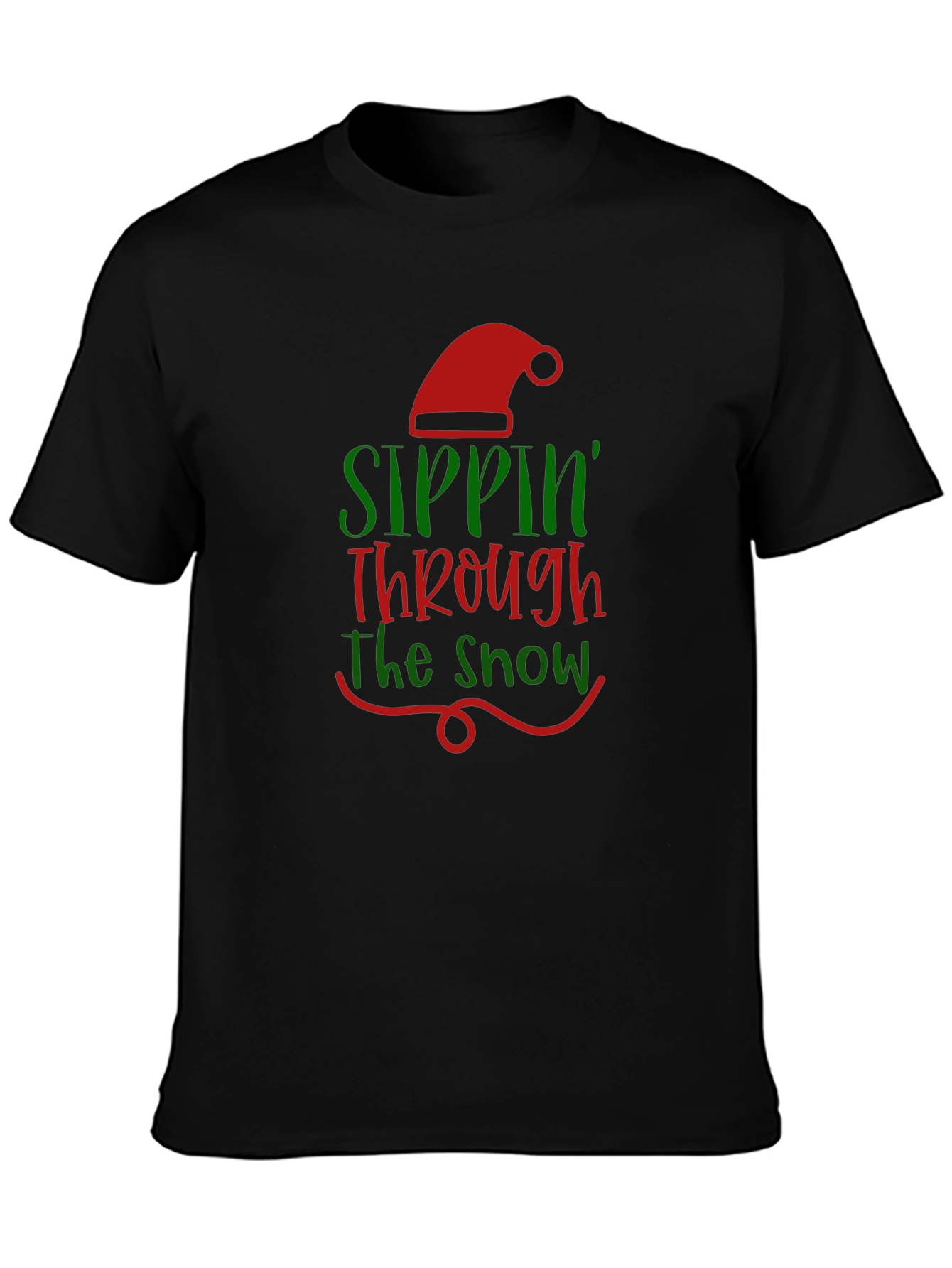 Sippin Through the Snow Christmas Tee