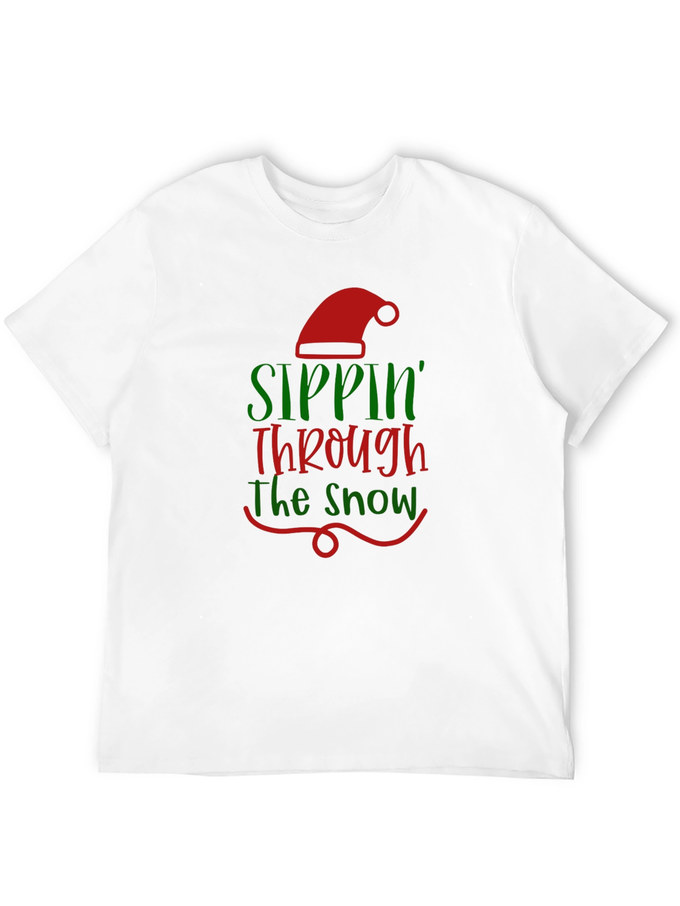Sippin Through the Snow Christmas Tee