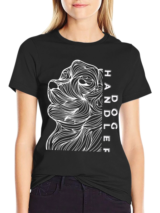 Dog Handler Graphic Tee - Abstract Dog Lovers Gift