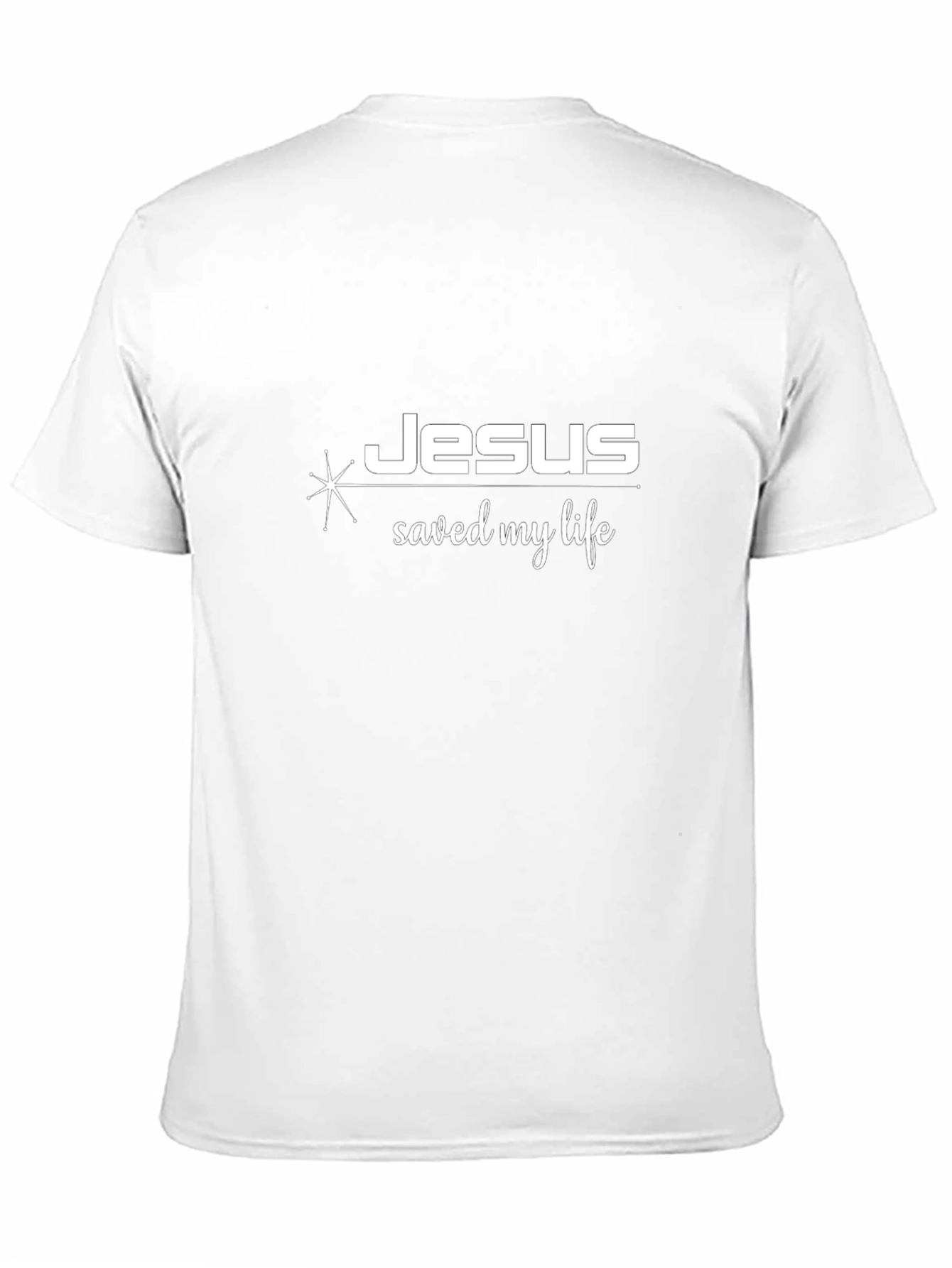 Jesus Saved My Life Black T-Shirt
