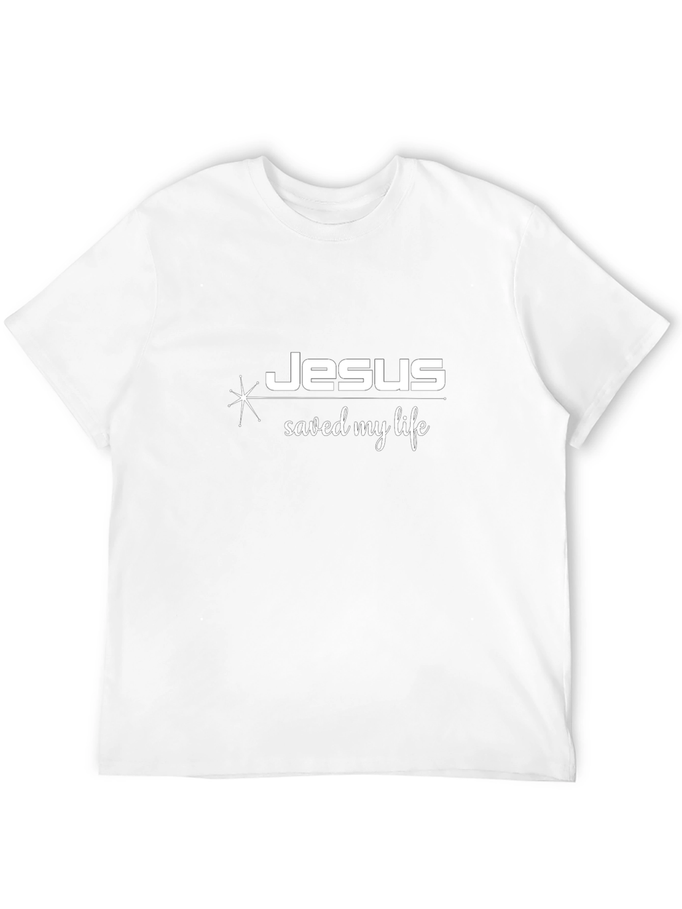 Jesus Saved My Life Black T-Shirt