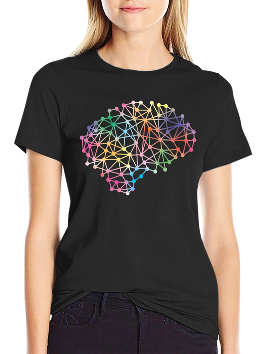 Colorful Brain Network T-Shirt