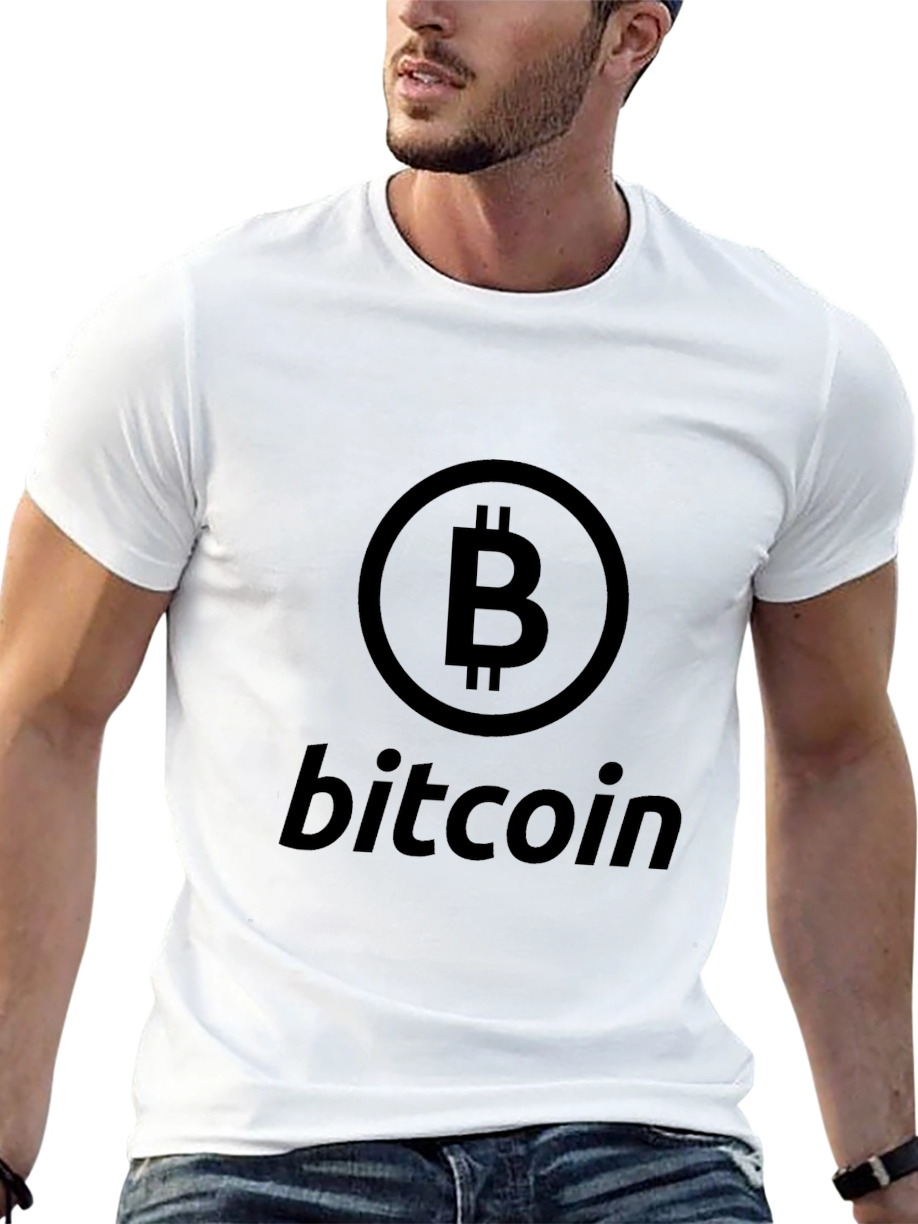 Bitcoin Crypto Black Graphic T-Shirt