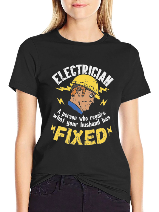 Electrician Humor Graphic T-Shirt