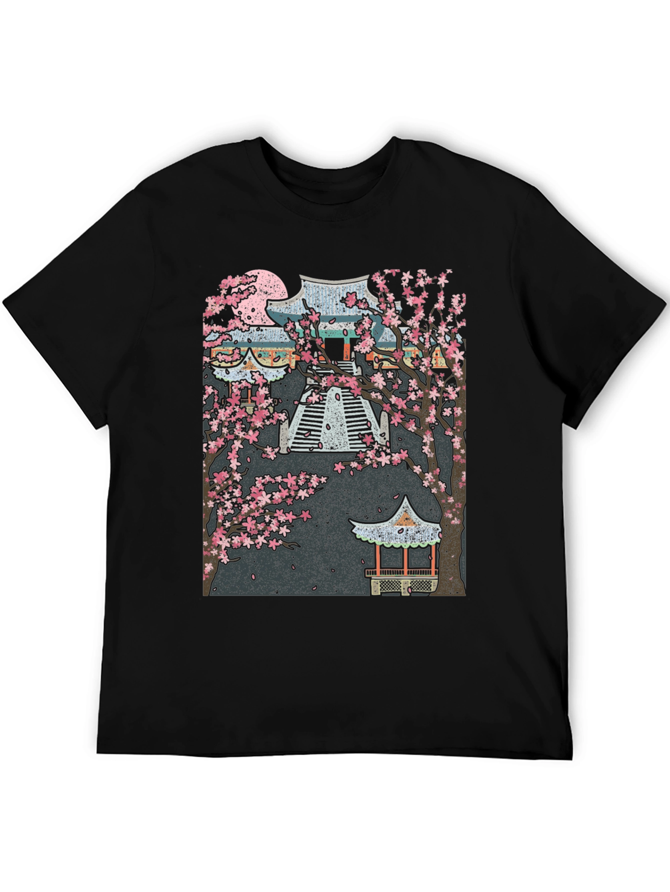 Sakura Temple Black T-Shirt