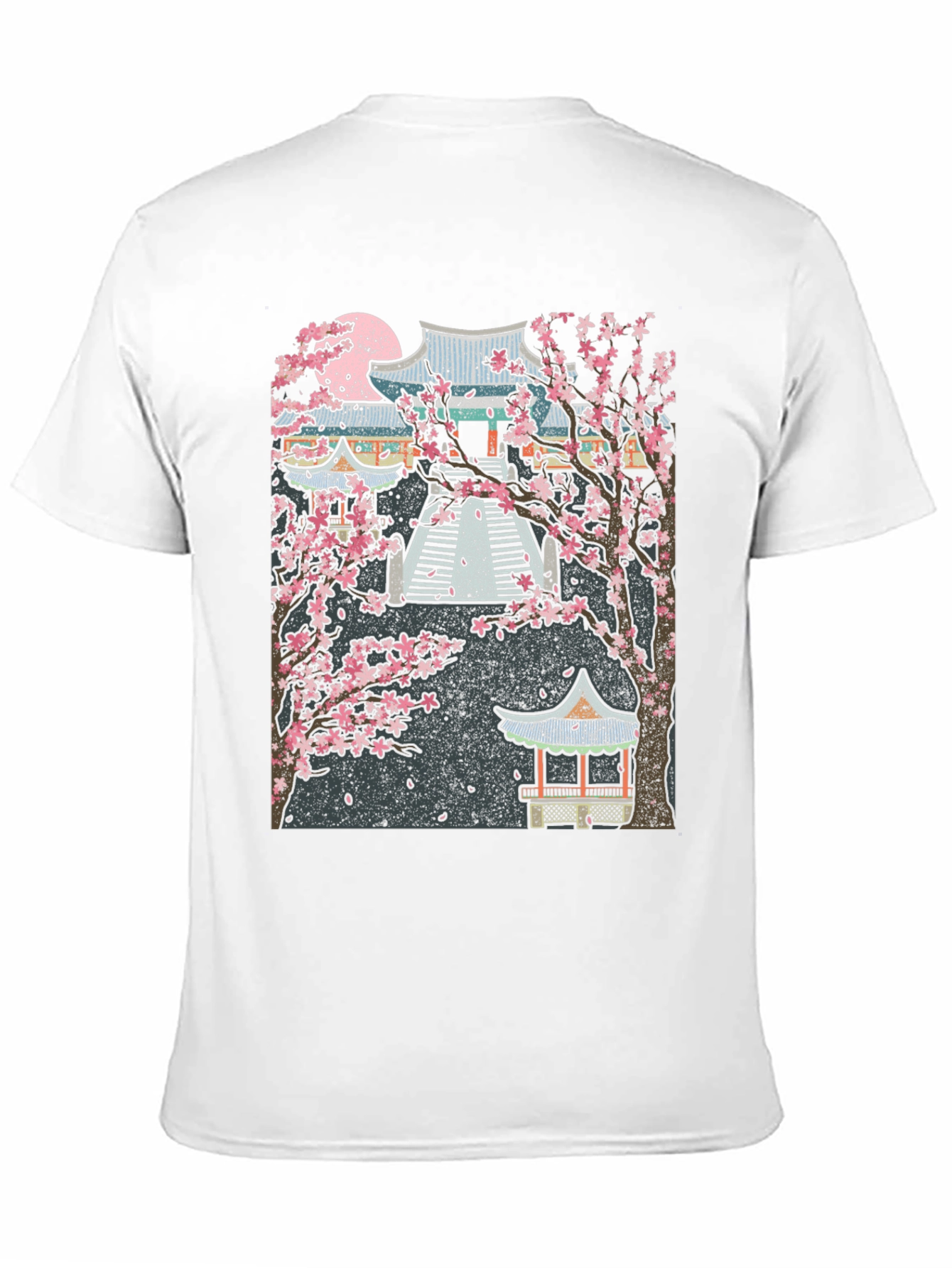 Sakura Temple Black T-Shirt
