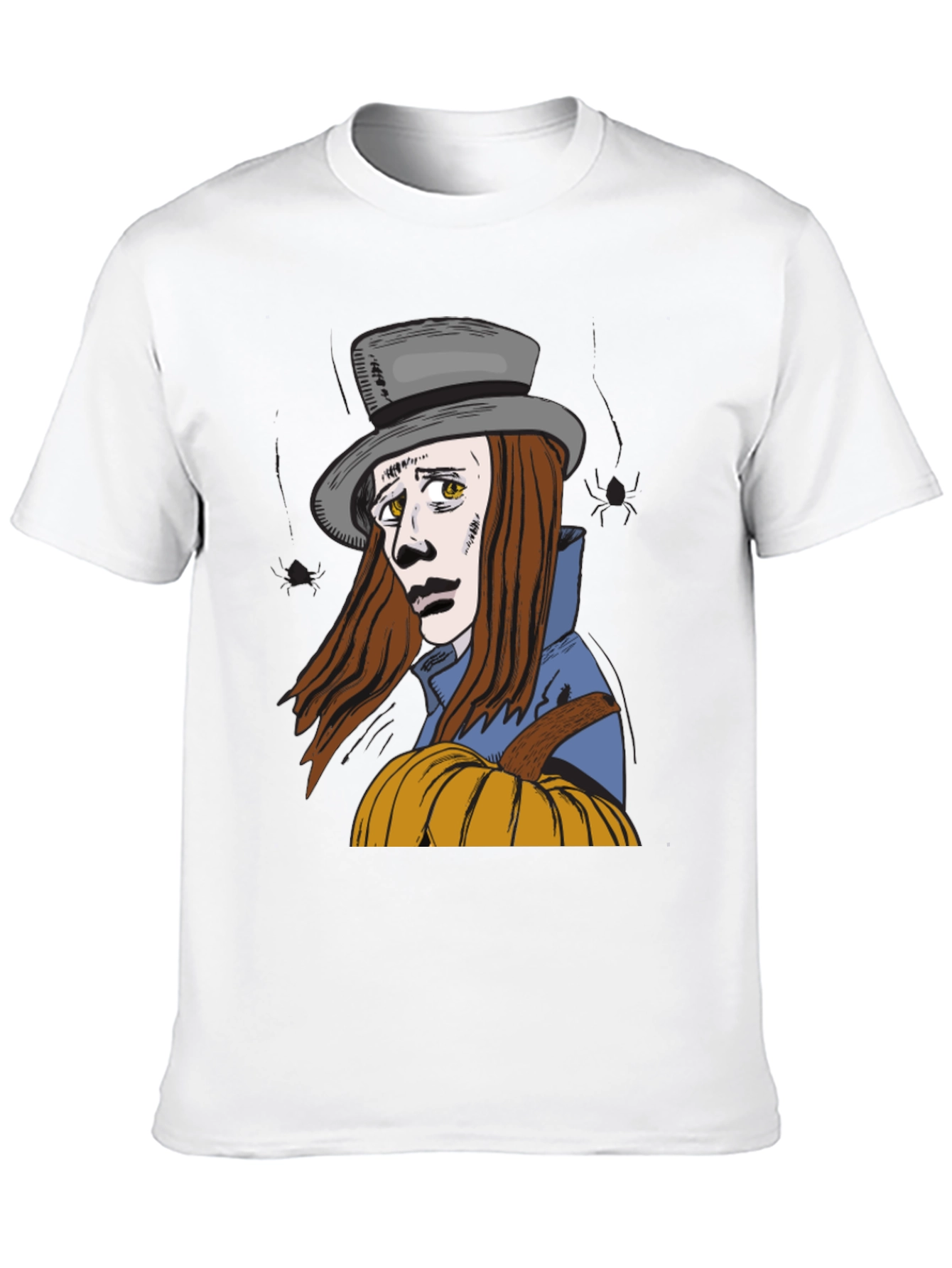 Pumpkin Man Graphic T-Shirt - Halloween Style