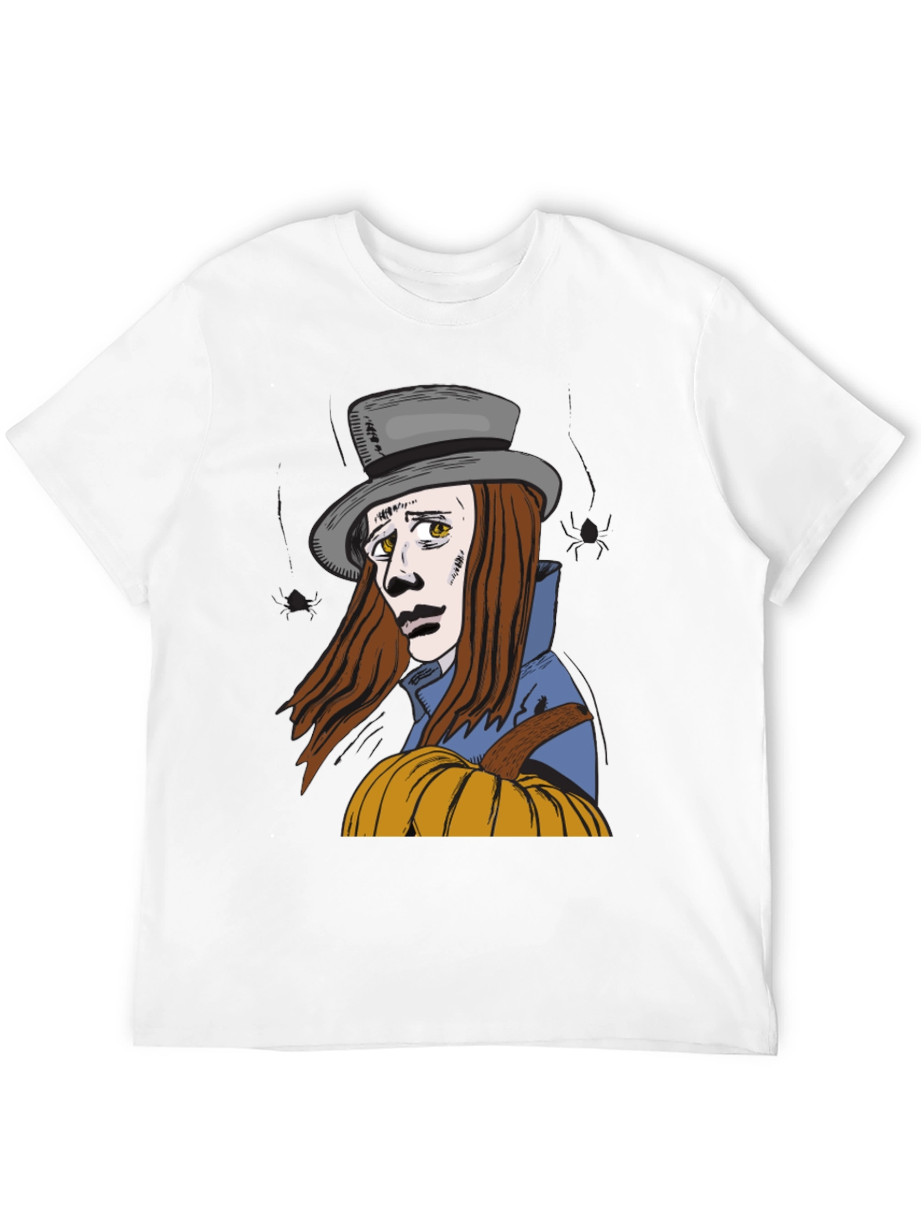 Pumpkin Man Graphic T-Shirt - Halloween Style