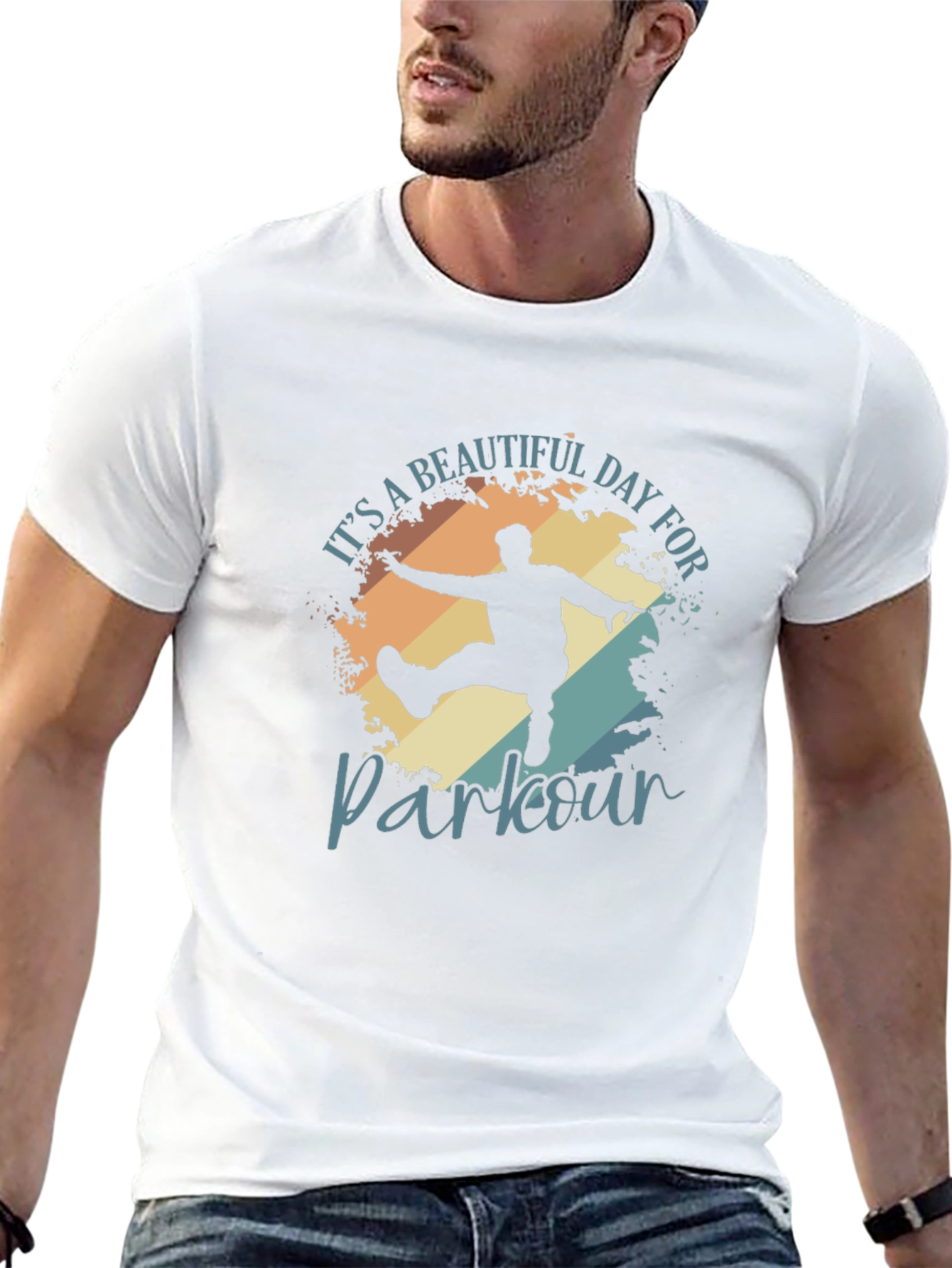 Parkour Graphic T-Shirt - Black