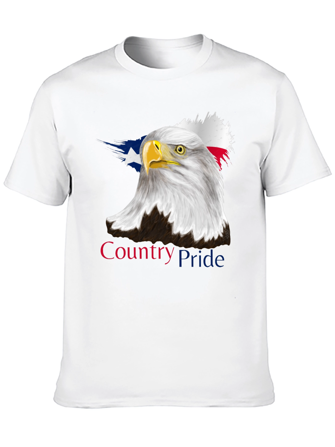 Country Pride Eagle Graphic Tee - Patriotic Black T-Shirt