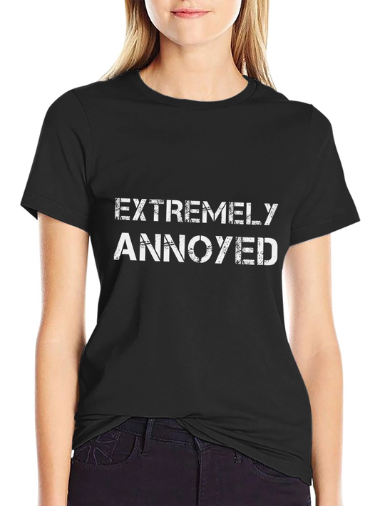 Extremely Annoyed Black Graphic T-Shirt