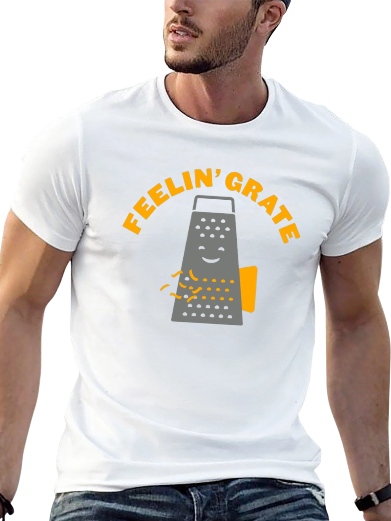 Feelin Grate T-Shirt - Funny Cheese Grater Tee