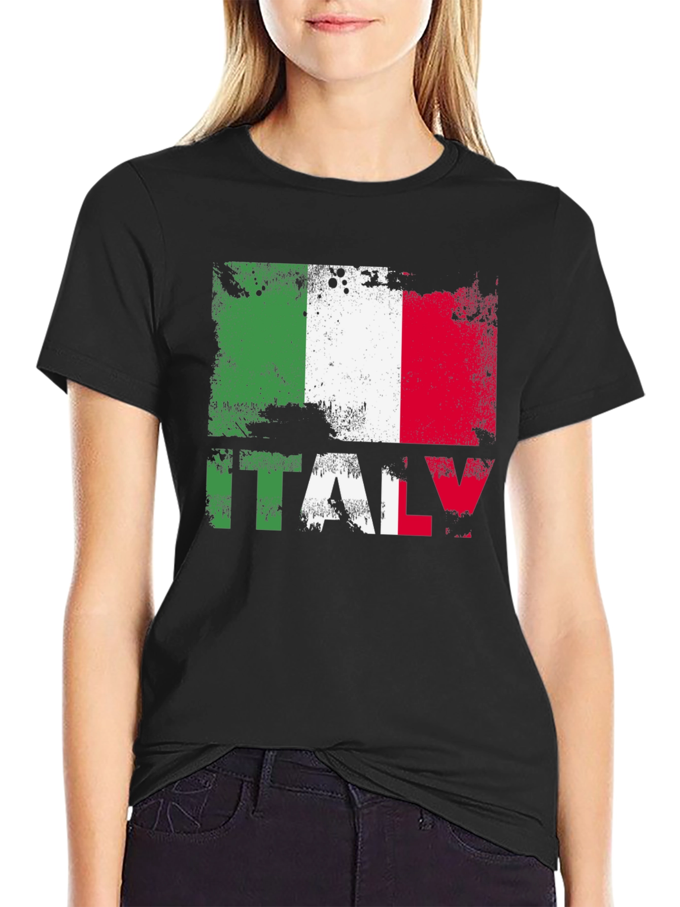 Italy Flag Grunge T-Shirt Italian Pride Tee