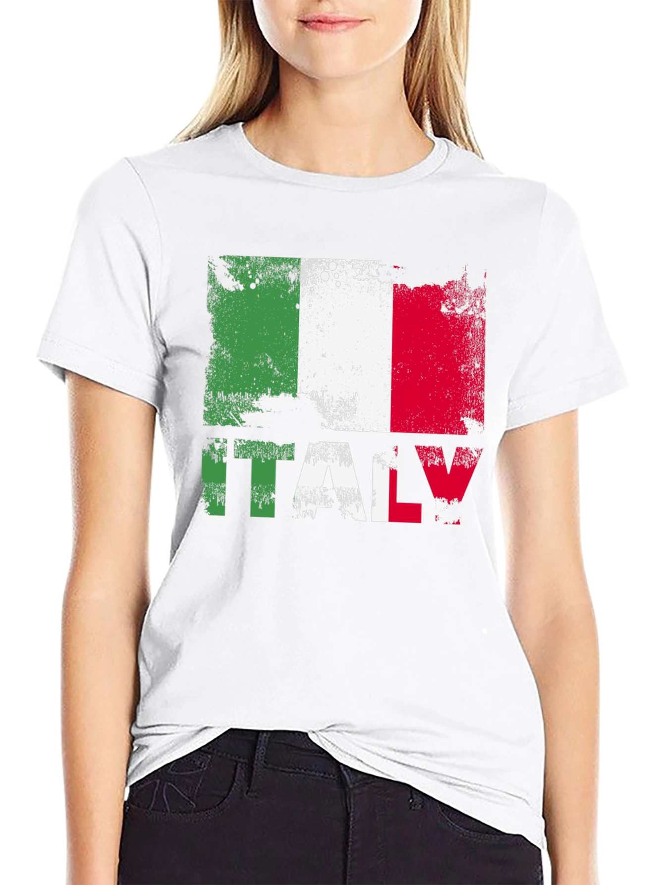 Italy Flag Grunge T-Shirt Italian Pride Tee