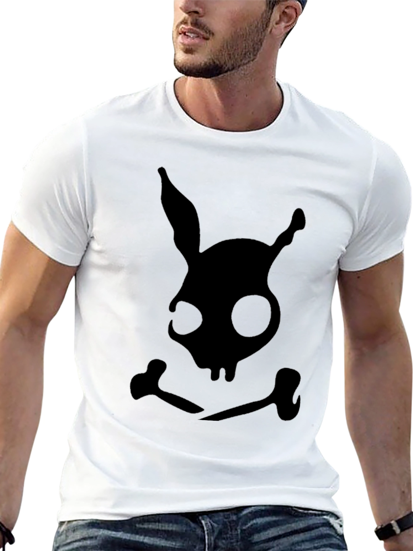 Skull Bunny T-Shirt - Edgy & Unique Design