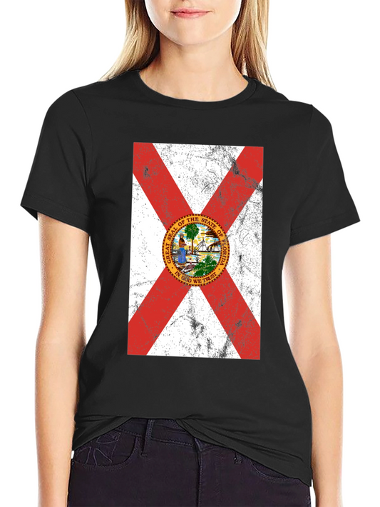 Florida Flag T-Shirt - Distressed Graphic Tee