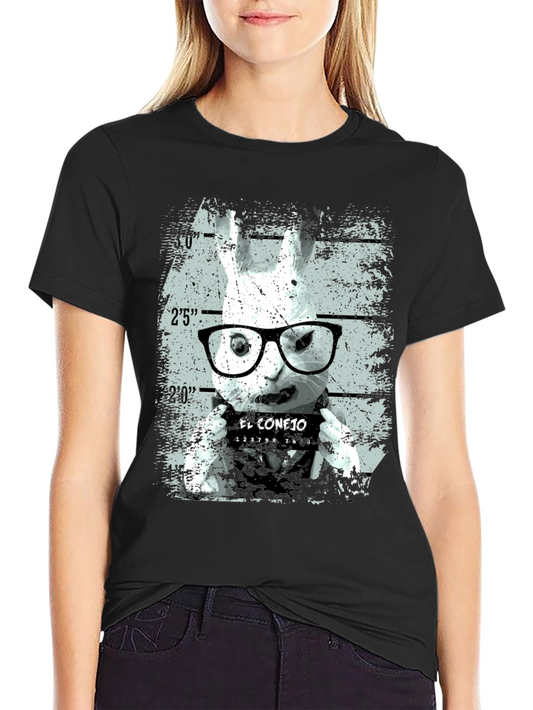 El Conejo T-Shirt - Rabbit Mugshot Tee