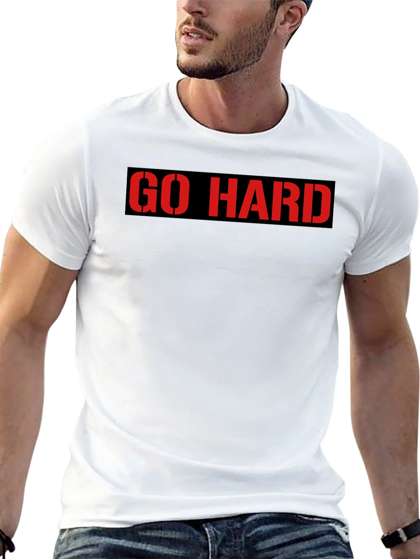 Go Hard Graphic Tee - Black