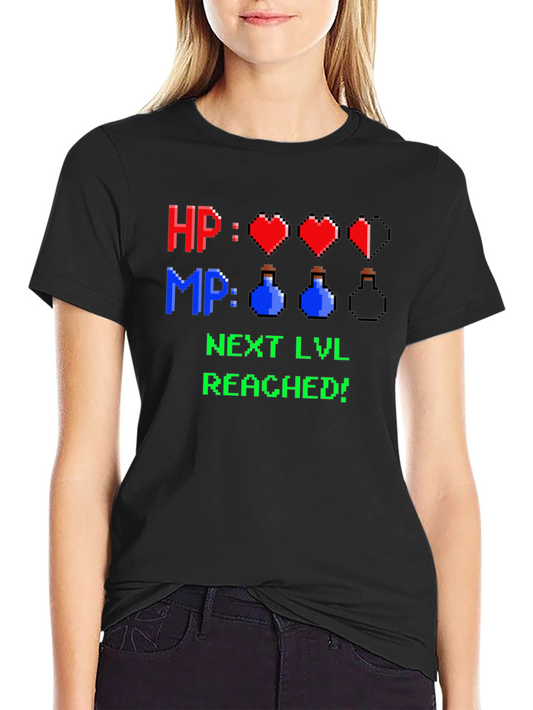 Level Up T-Shirt - HP MP Gamer Tee