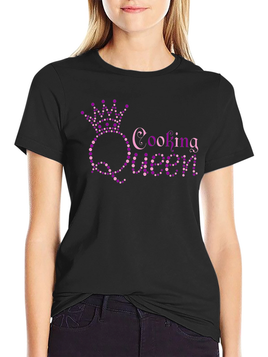 Cooking Queen T-Shirt - Stylish Chef Apparel
