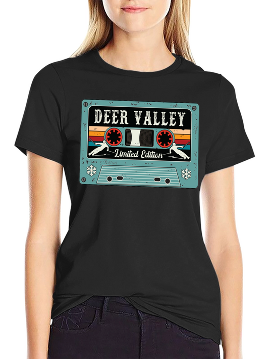 Deer Valley Limited Edition Retro Cassette Tape Graphic T-Shirt