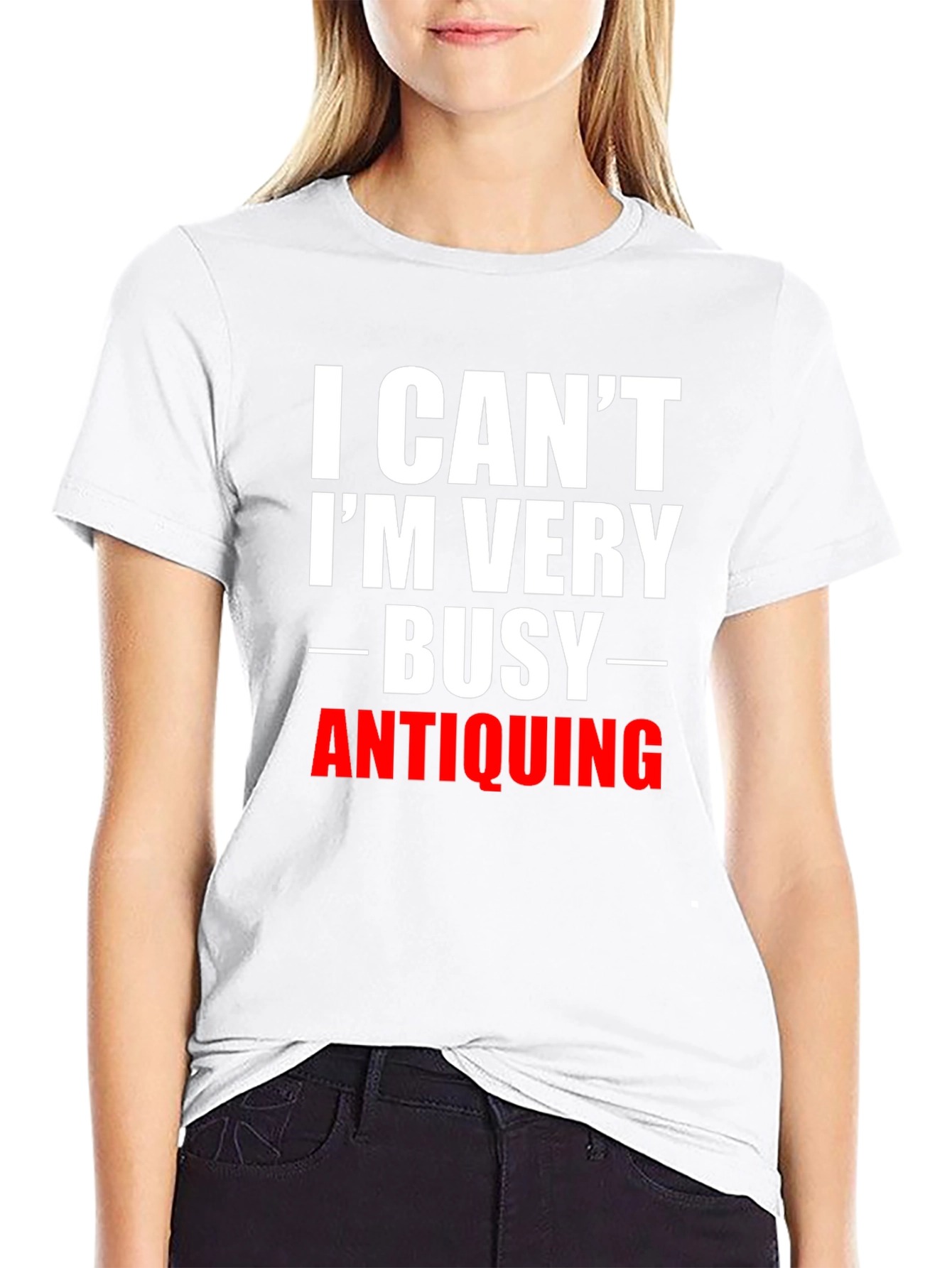 Busy Antiquing Black T-Shirt