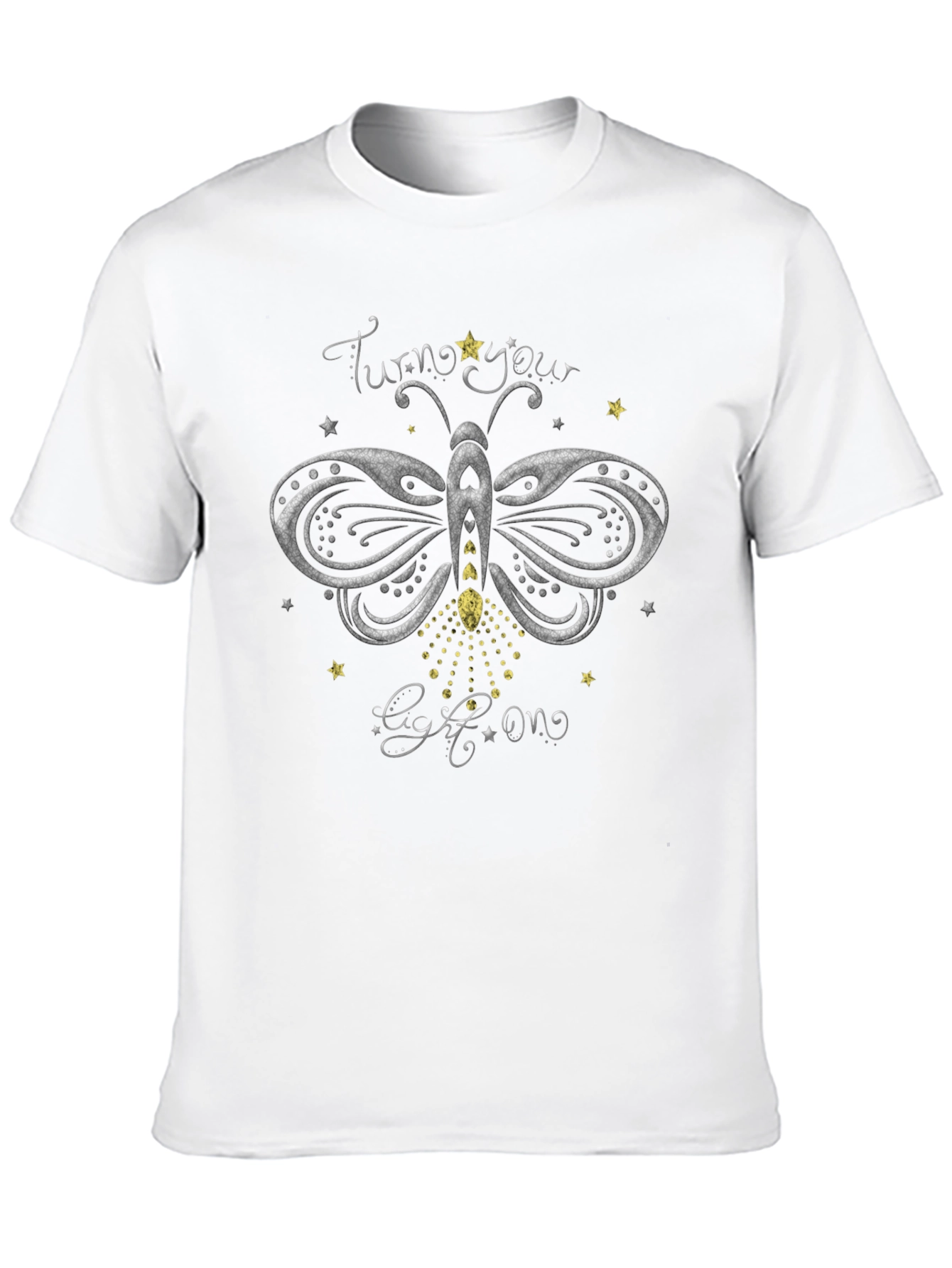 Butterfly Light T-Shirt - Turn Your Light On Tee