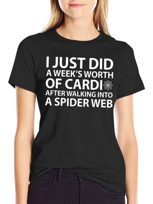 Funny Cardi Spider Web T-Shirt