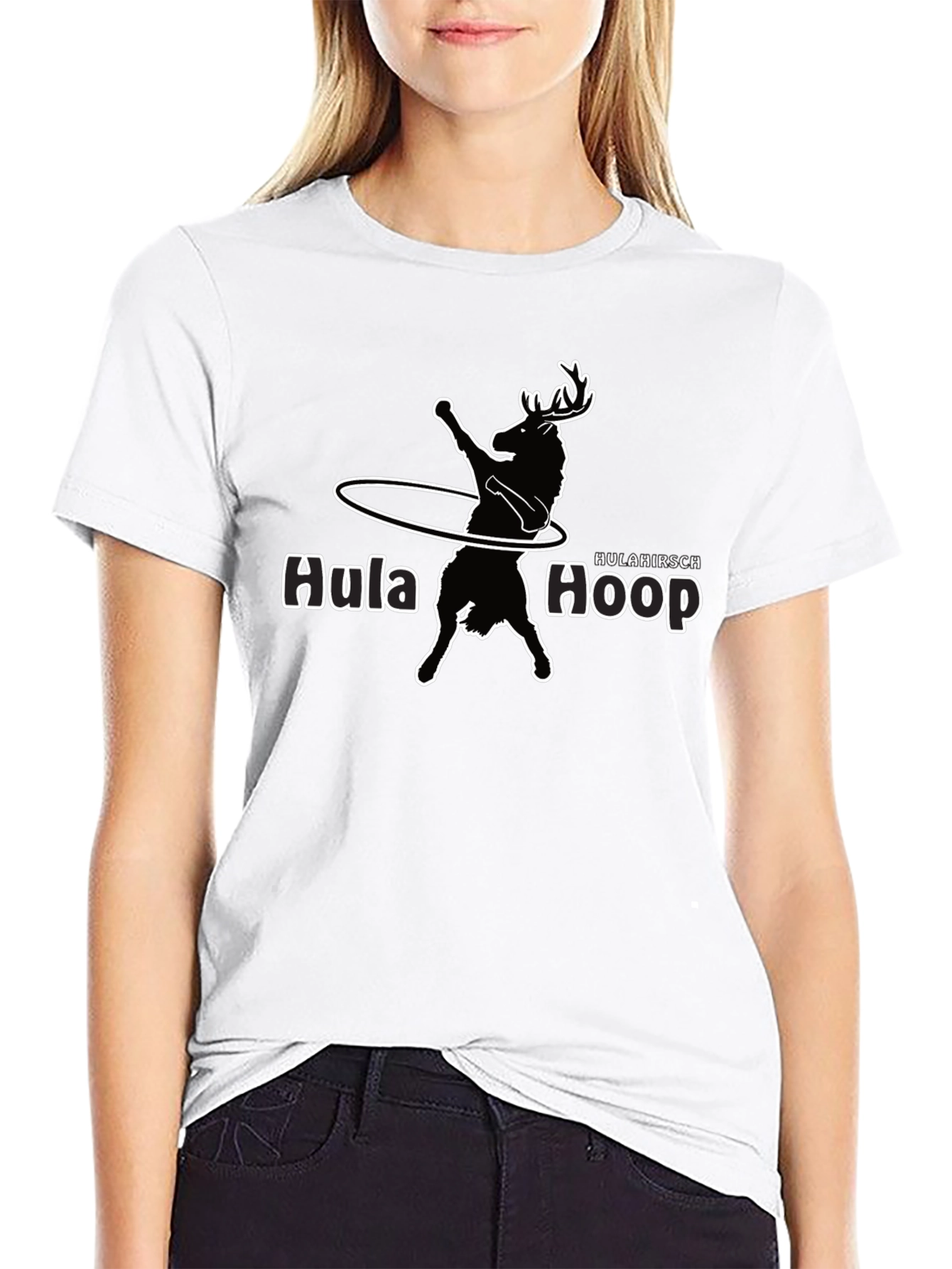 Hula Hoop Deer Graphic Tee