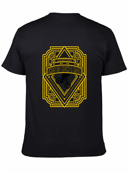 Adventure This is How I Roll Black T-Shirt