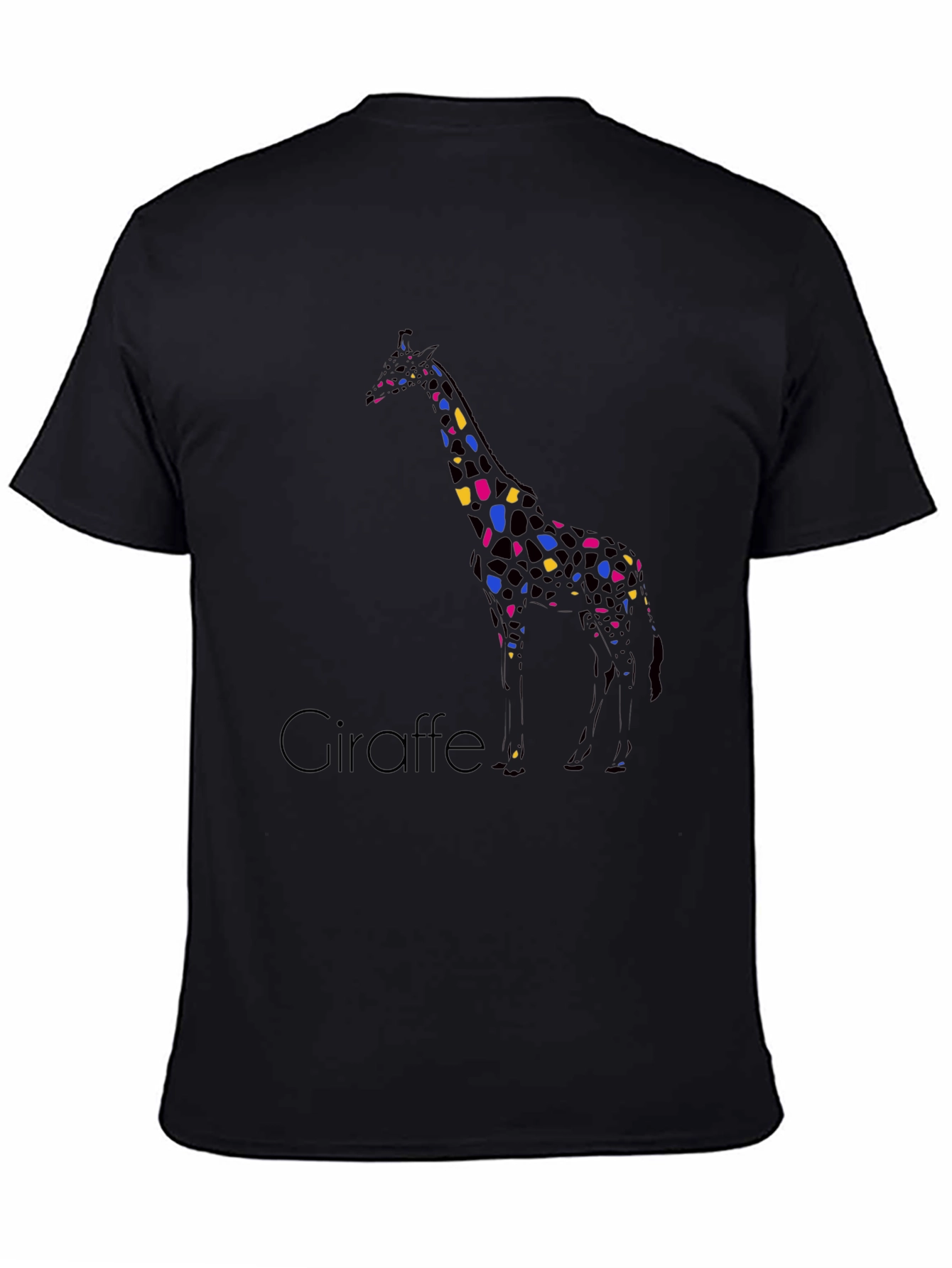 Giraffe Print Crew Neck T-Shirt