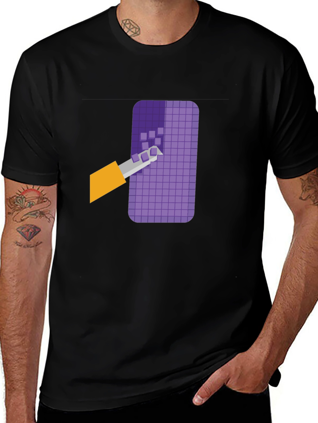 Pixelated Art T-Shirt - Modern Graphic Tee