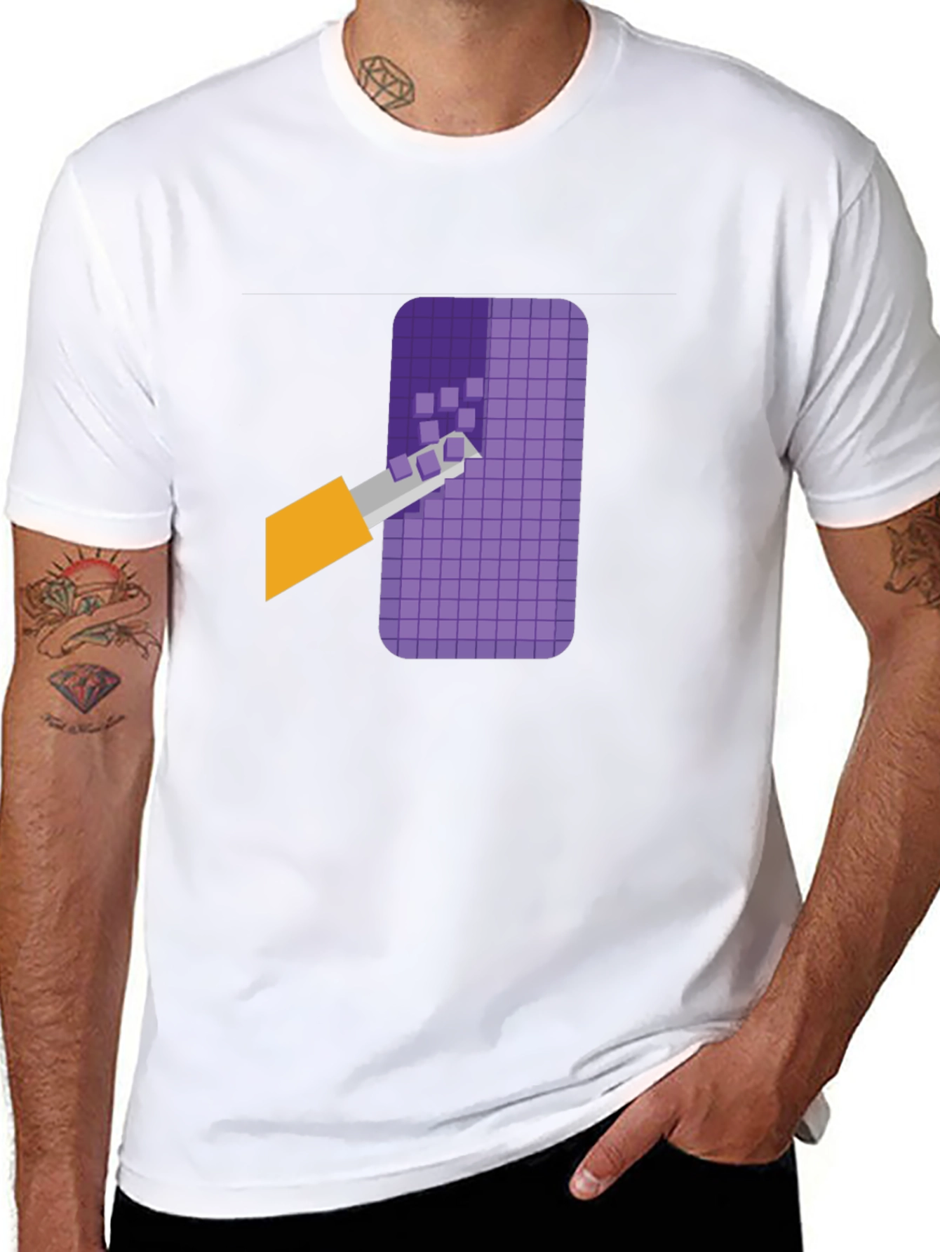 Pixelated Art T-Shirt - Modern Graphic Tee