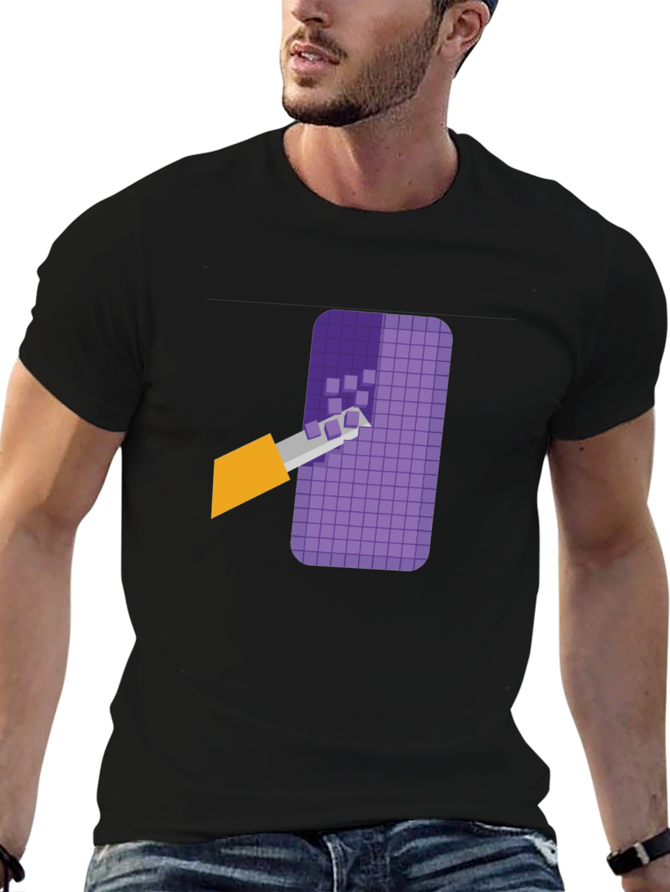 Pixelated Art T-Shirt - Modern Graphic Tee