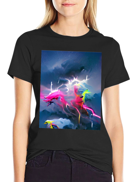Electric Sky Graphic Tee - Vibrant Style