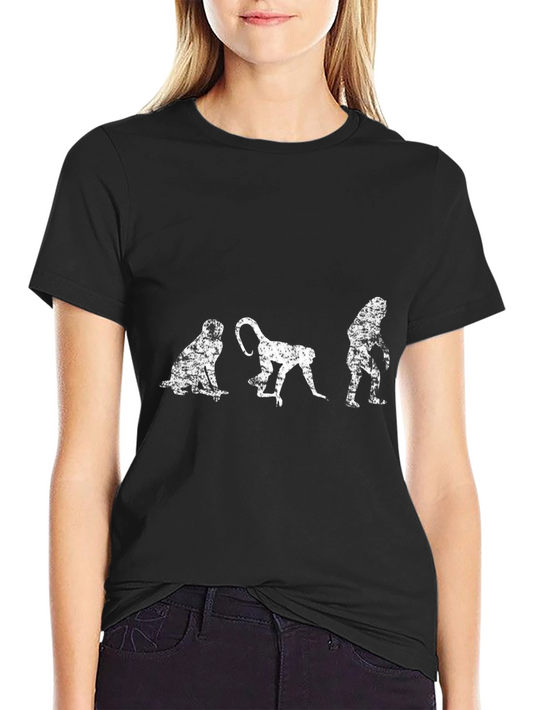 Evolution Graphic T-Shirt - Black Cotton Tee