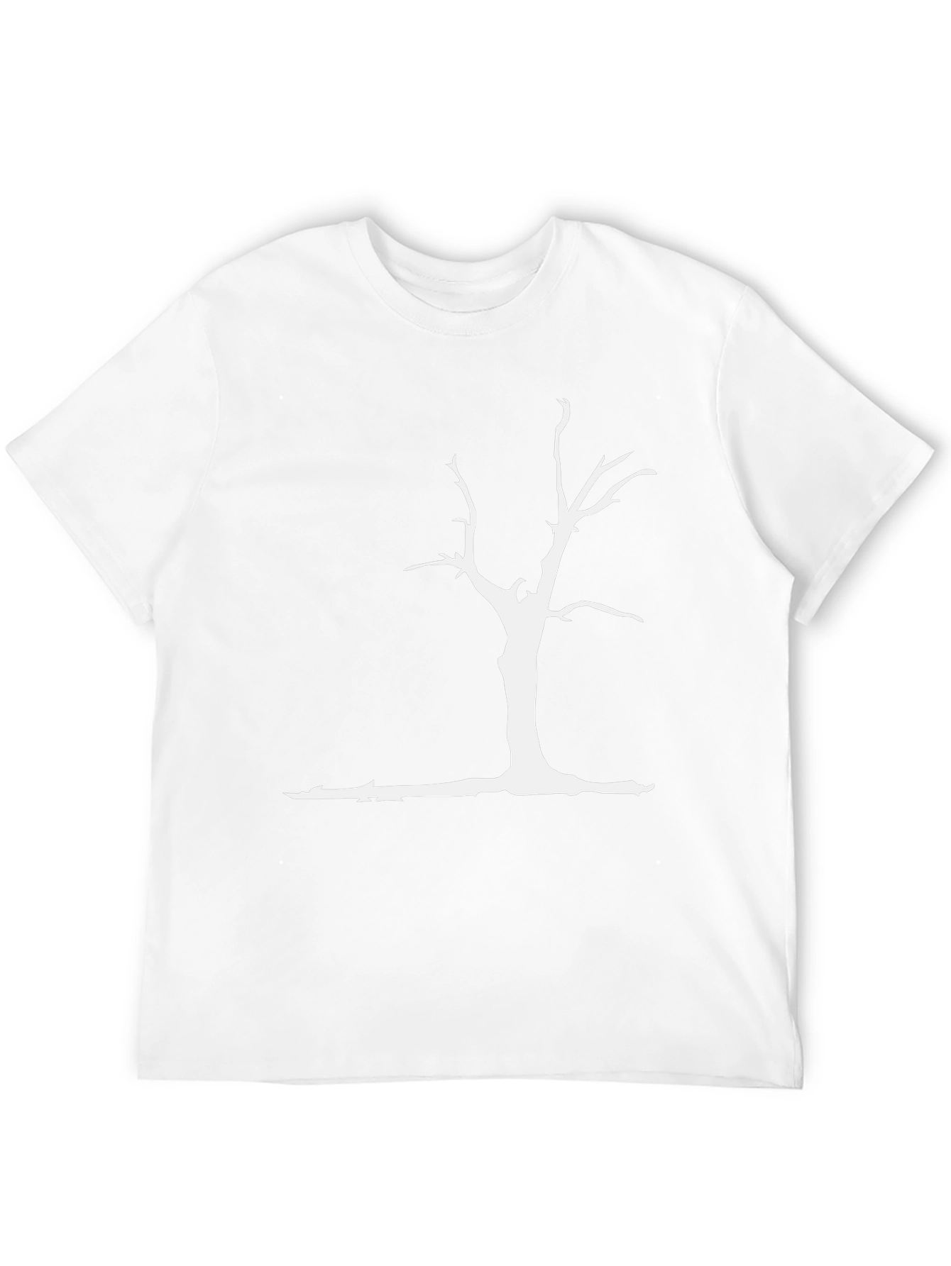 White Tree Graphic Black T-Shirt