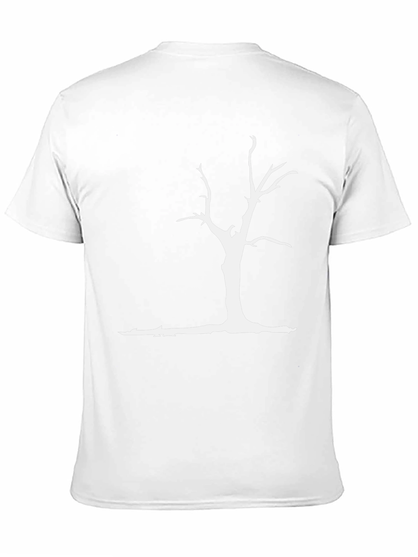White Tree Graphic Black T-Shirt