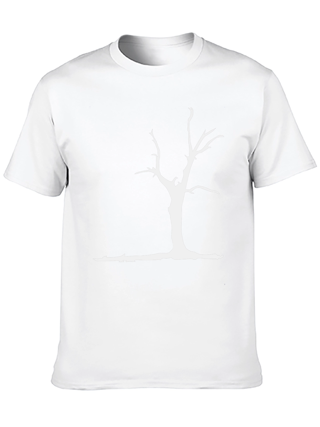 White Tree Graphic Black T-Shirt