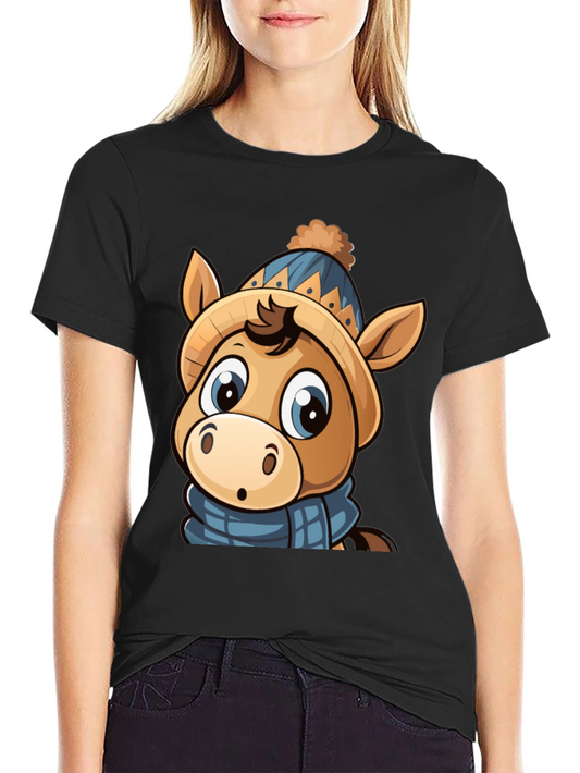 Cute Cartoon Horse T-Shirt