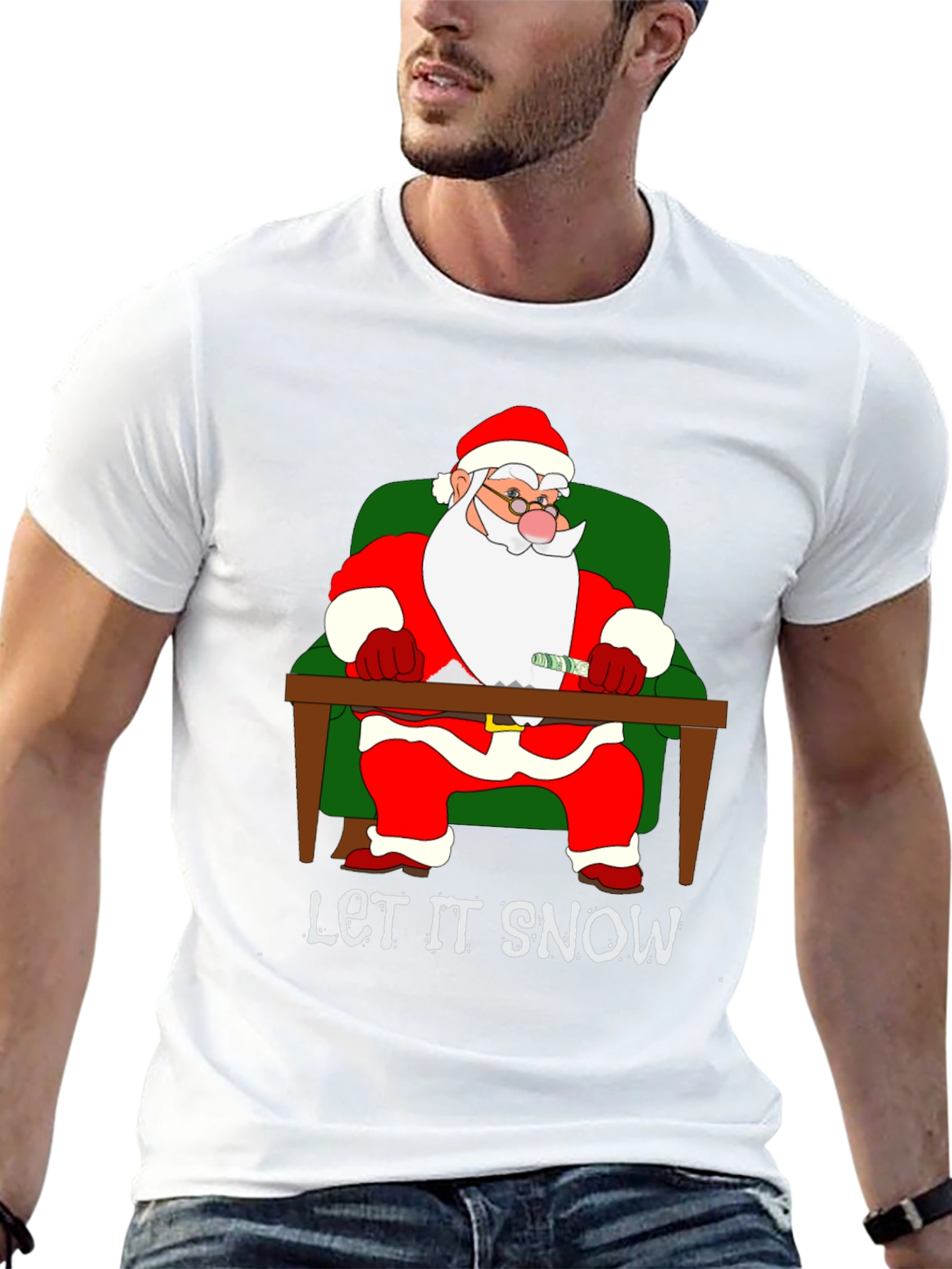 Let It Snow Santa T-Shirt