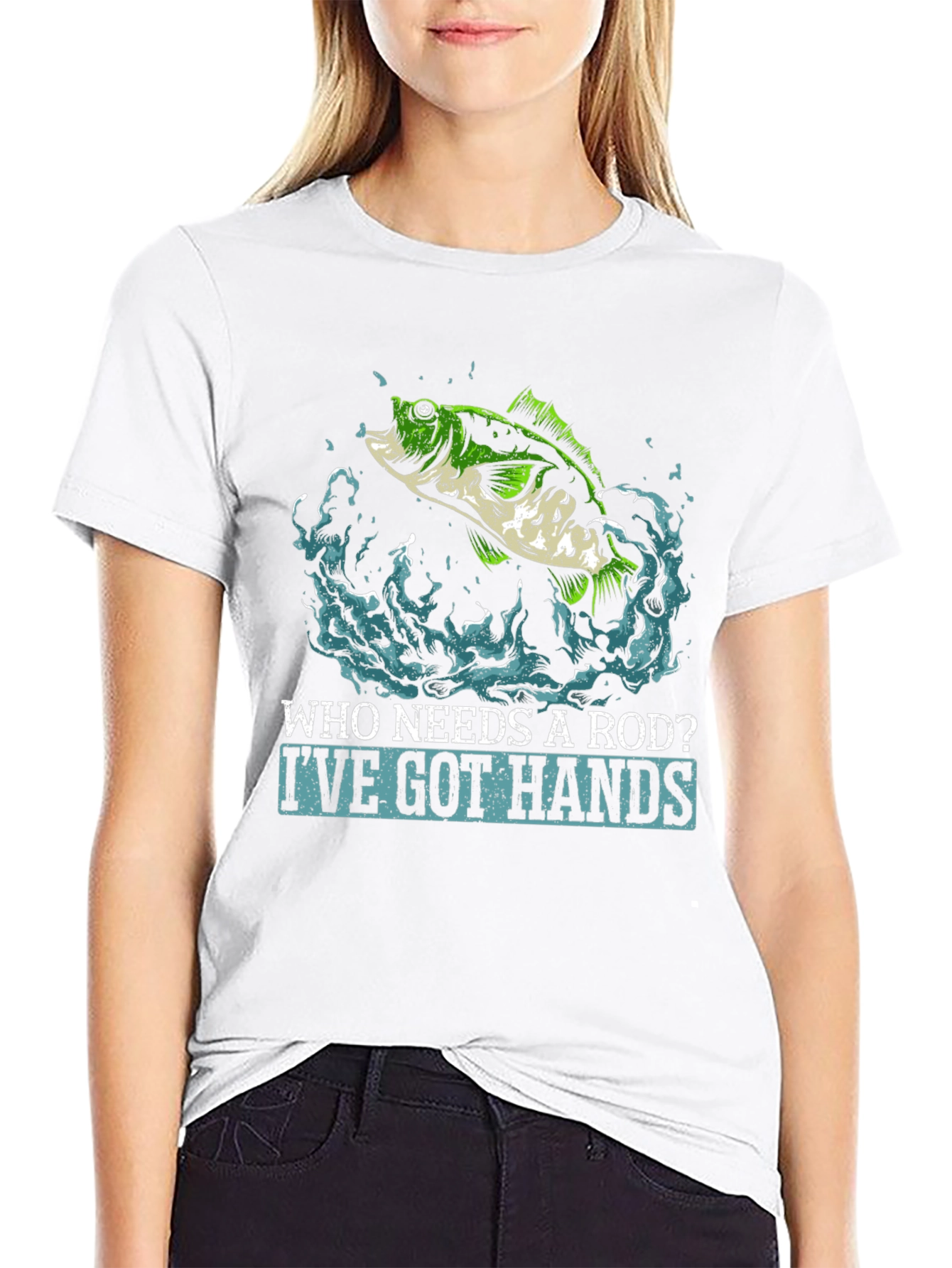 Funny Fishing T-Shirt - Who Needs a Rod?