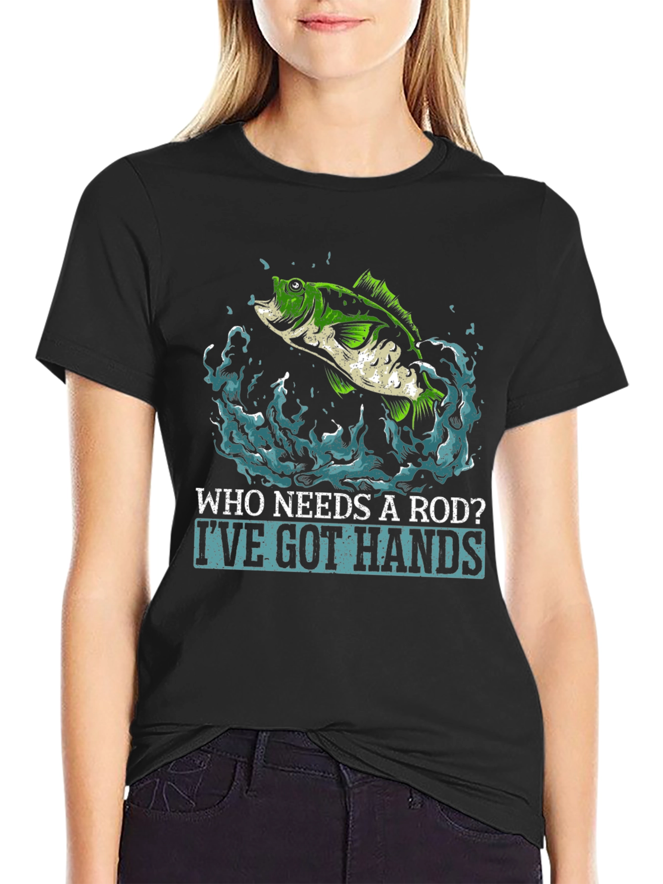 Funny Fishing T-Shirt - Who Needs a Rod?