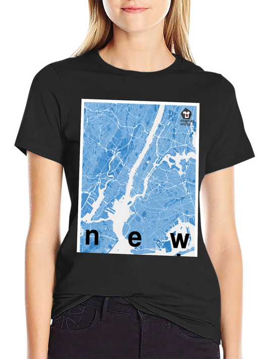 New York City Map Graphic Tee - Modern Streetwear