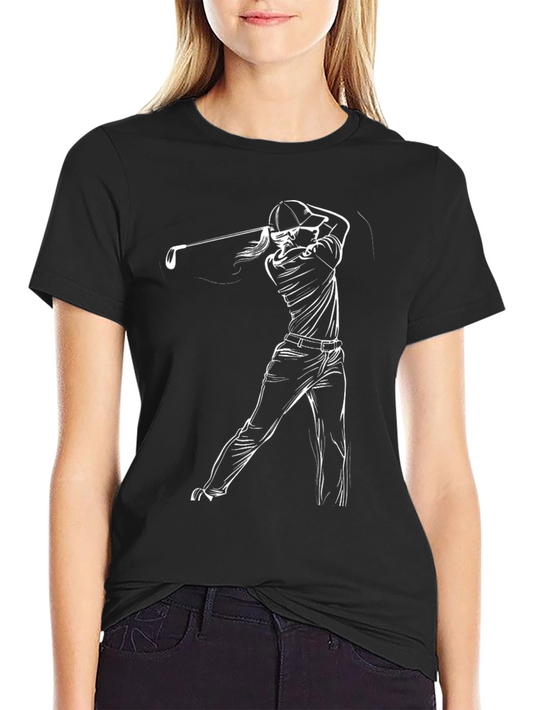 Golf Swing Graphic Tee - Stylish Golfer T-Shirt