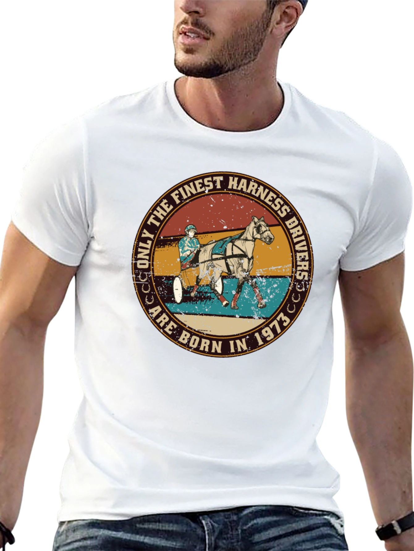 Finest Harness Drivers Born in 1973 Graphic Tee