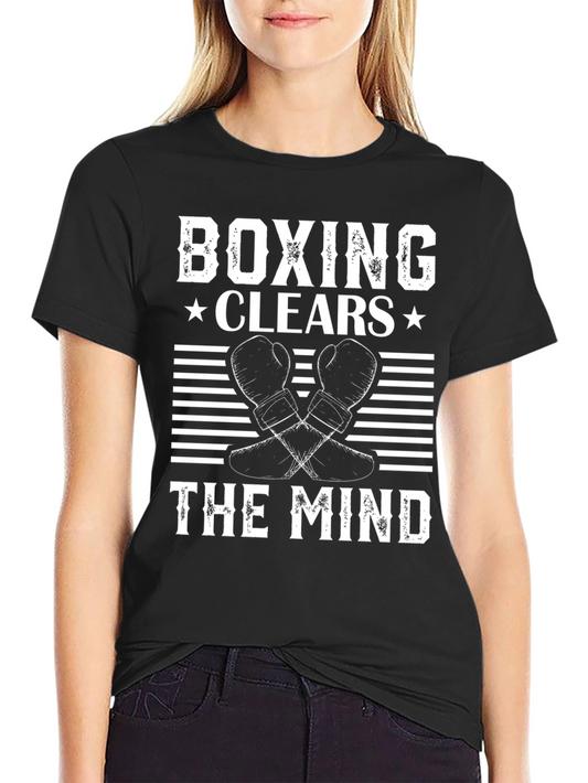 Boxing Clears The Mind Graphic Tee