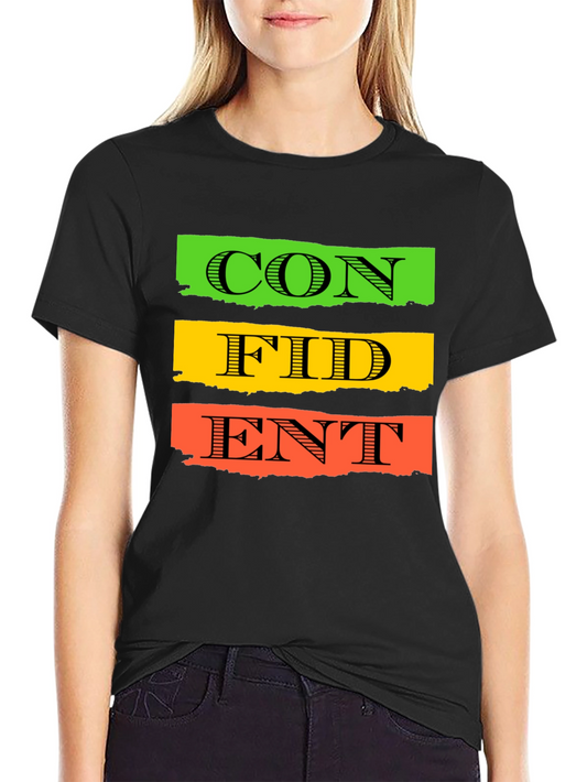 Confident Typography T-Shirt - Black
