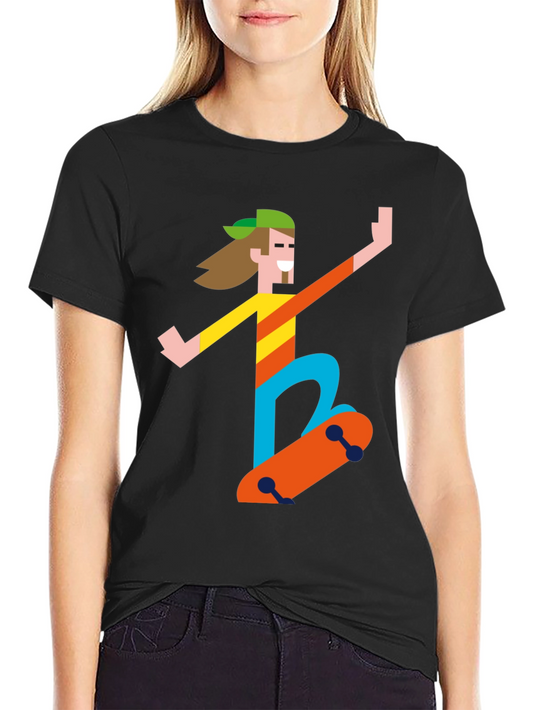 Skater Graphic Tee - Black T-Shirt