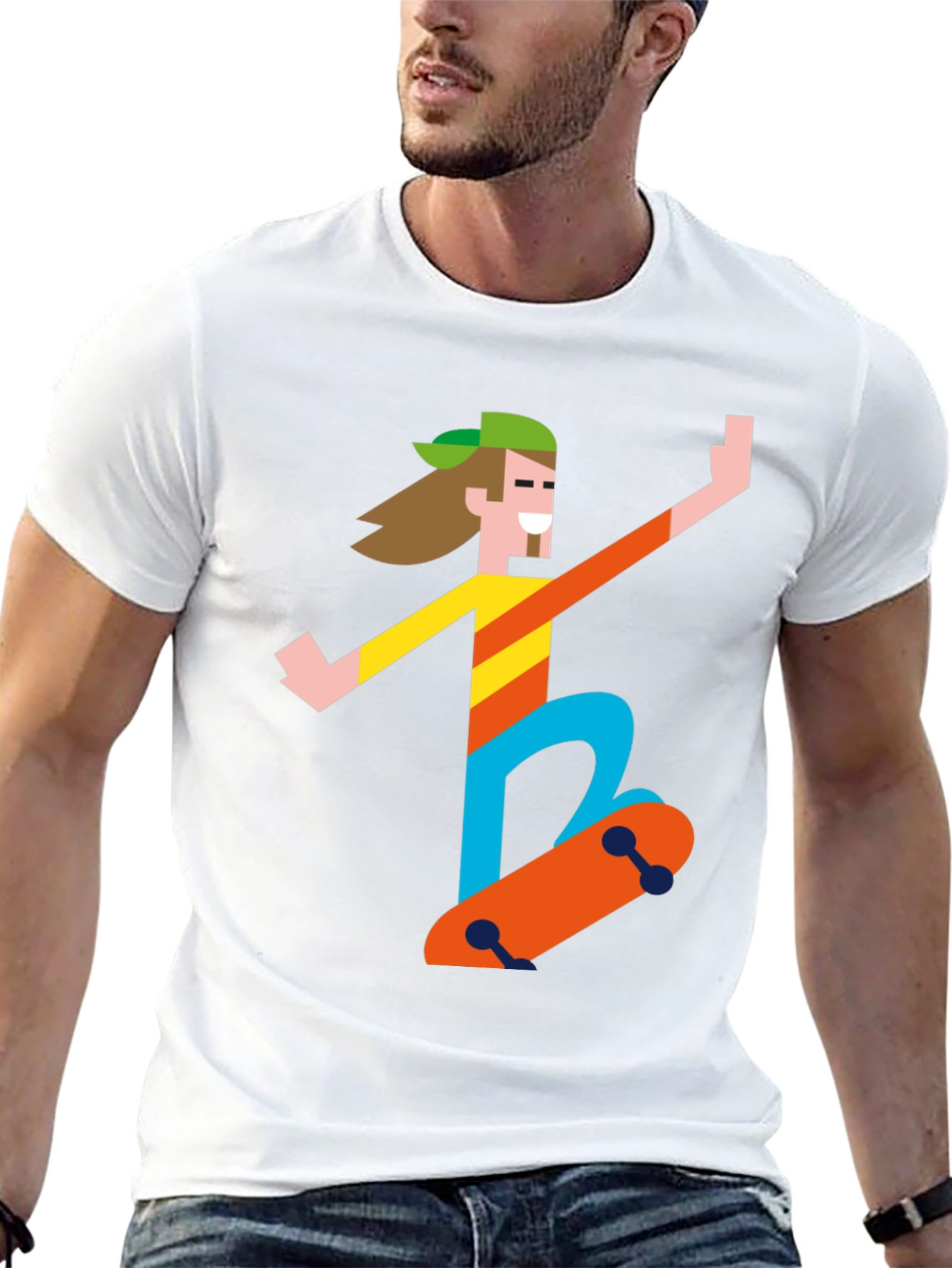 Skater Graphic Tee - Black T-Shirt